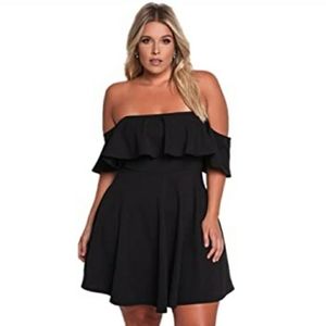 🌈 2/25 or 3/35 Off shoulder Black size 3x - 4x